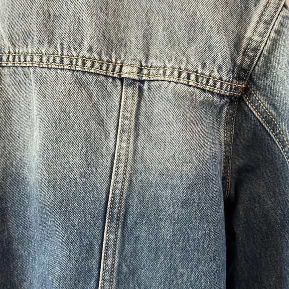 Carly Jean Los Angeles fletcher medium wash denim jacket women’s size XL - Picture 8 of 9